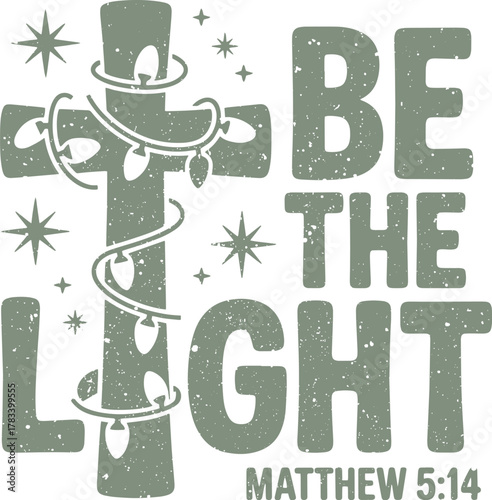 Christian Christmas SVG, Jesus Christmas, Christmas T-shirt, merry Christmas SVG, Jesus is the reason, be the light