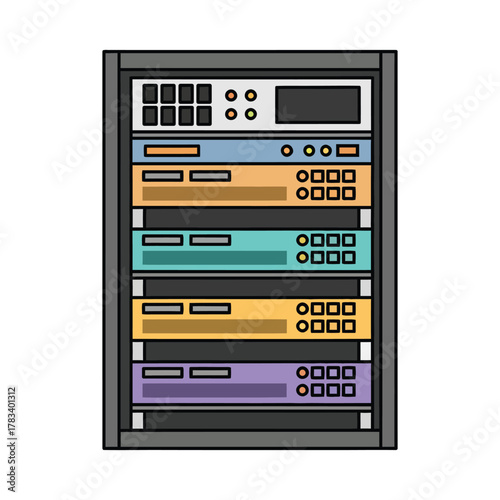 Server rack, a crucial component in modern data centers and network infrastructure