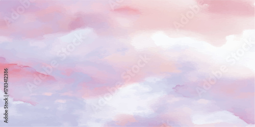 Abstract blurred beautiful soft cloud background with a pastel multicolored gradien.Abstract gradient of peaceful nature. Beautiful summer and spring.