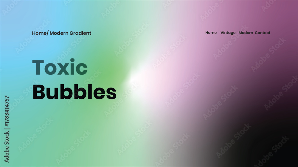 Obraz premium Toxic Bubbles Modern Gradient Background Design