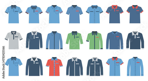 Collection of Stylish Mens Shirts in Various Designs.