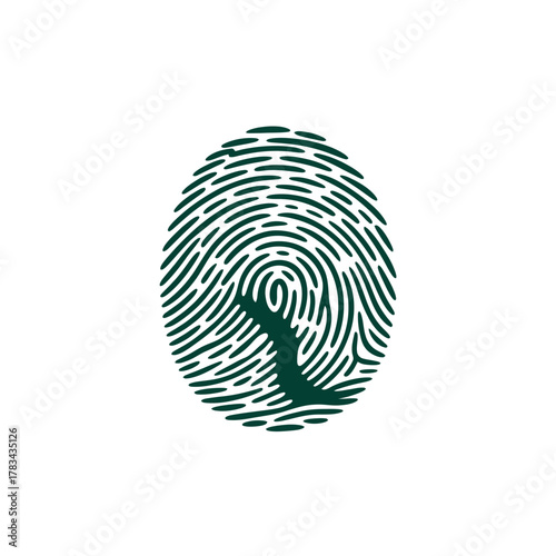 A fingerprint is a unique identifier of a person or animal.