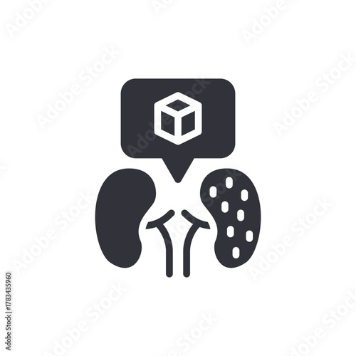 Kidney Research Digital Design Healthcare Organ Concept