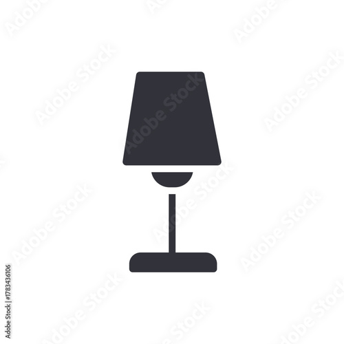 Simple Lamp Icon Home Lighting Interior Design Vector