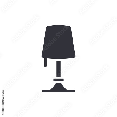 Lamp Icon Classic Shape Home Decor Light Source Symbol