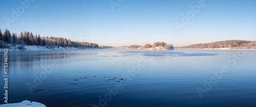 lake in winter