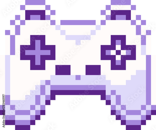 pixel illustration of game controller