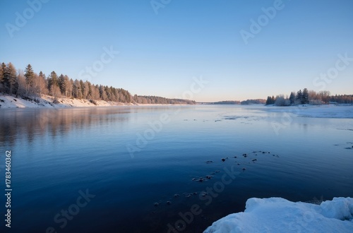 lake in winter