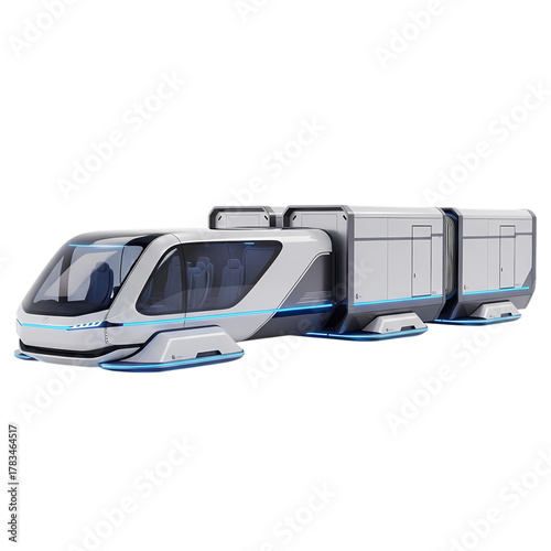 Modern futuristic train concept design transport