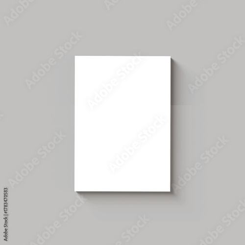 perfect-bound book. White Book. Blank Cover Of Magazine, Book, Booklet, Brochure Isolated On White Background. Mock Up Template. 3D rendering.	
