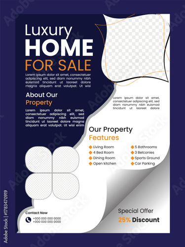 Clean Minimalist Real Estate Flyer Layout
