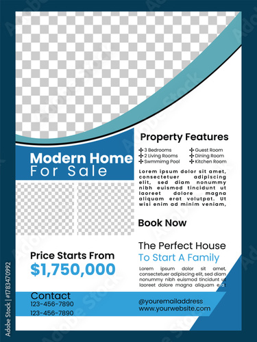 Modern Real Estate Flyer Template for Corporate Business