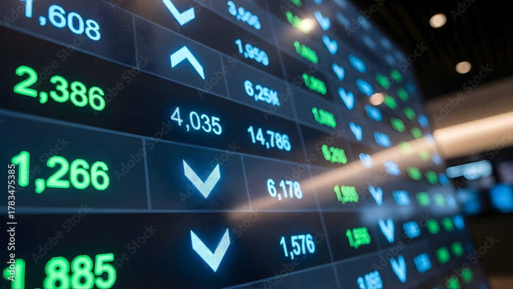 Obraz premium stock market chart