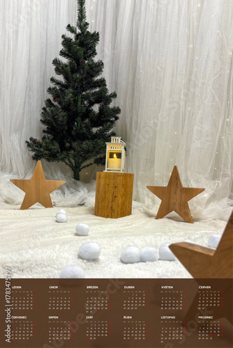 Czech calendar 2026 template