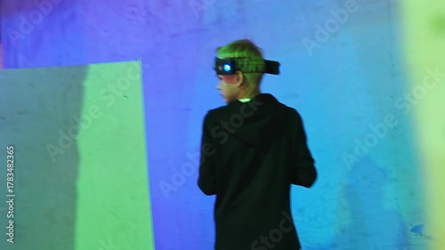 Discover fun in a vibrant laser tag arena with friends