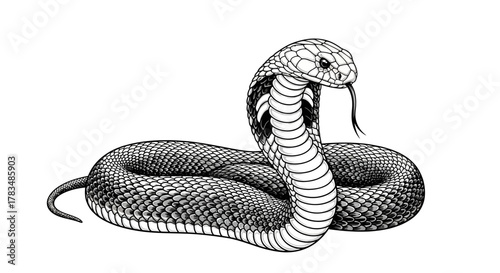 Abstract geometric pattern with flowing curves and sharp angles