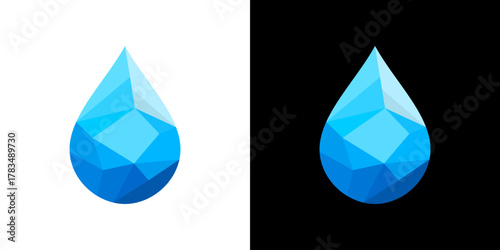 water logo abstract. deop water logo