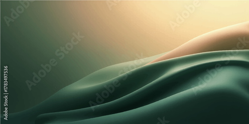 Smooth blue flowing curve lines texture pattern backdrop design illustration