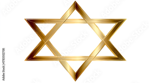 Star of David, a vector logo in the form of an isosceles triangle