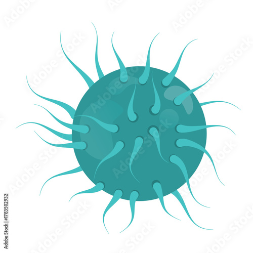 Gonorrhea Vector Illustration virus illustration, perfect for medical research, science education, or healthcare marketing materials showing disease and health
