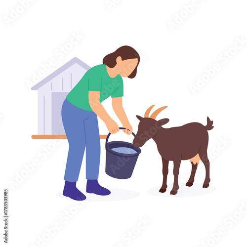 Giving Water, providing hydration to plants and animals