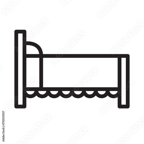 black and white bench