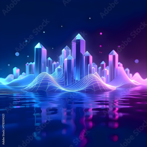 Crystal Soundwave — Futuristic Music Innovation Abstract