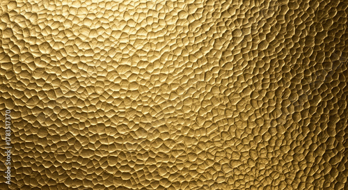 Luxurious hammered gold texture background, rich metallic sheen