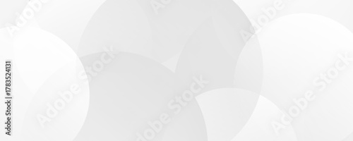Abstract background with gray circle. White and grey abstract modern transparency circle presentation background. Vector circles template vector design. Object web design. Round shape. Minimal poster