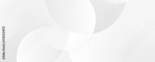 Abstract background with gray circle. White and grey abstract modern transparency circle presentation background. Vector circles template vector design. Object web design. Round shape. Minimal poster