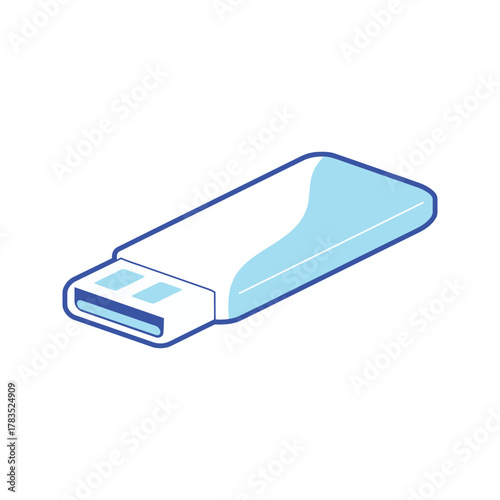 USB flash drive for data storage and transfer.