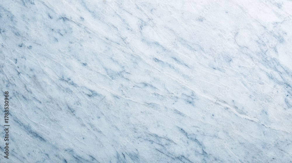 Obraz premium Smooth and Elegant White Marble Surface with Subtle Blue Veins, Perfect for Interior Design and Architectural Applications in Modern Spaces