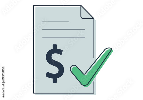 Financial Document Approval With Successful Transaction Confirmation