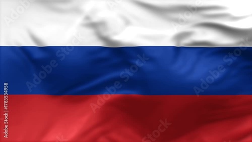 Russia flag is waving in the wind. High-quality flags are perfect. They are perfect for various creative projects.