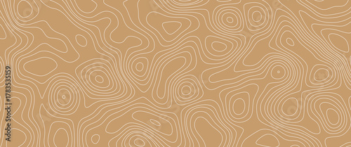 Abstract design with seamless pattern with lines topographic map. geographic mountain relief. retro topographic map. seamless wood texture with pattern