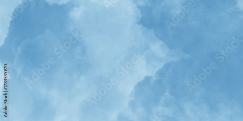 Abstract blue sky nature cloud. Panoramic of Beautiful cloud in blue sky.