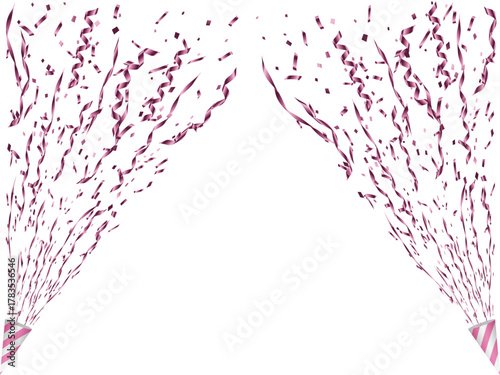 クラッカー、3ピンク