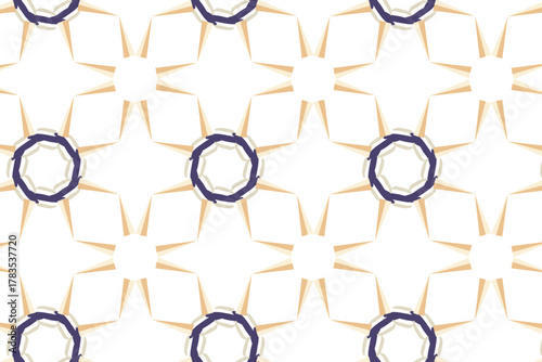 luxurious modern Islamic geometric seamless pattern inspired by muqarnas architecture, featuring 3D layered domes vaulted tessellations ideal for , wallpapers, opulent digital designs