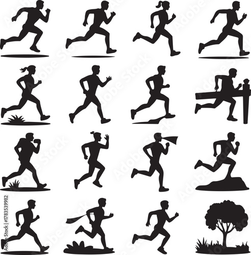 Running and Walking Silhouette Vector Bundle

Dynamic Athlete Movement Silhouette Pack

Fitness & Outdoor Activity Pose Collection

Human Motion Running Walking Vector Set

Sporty Action Silhouette Bu