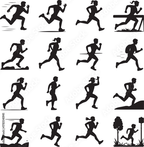 Running and Walking Silhouette Vector Bundle

Dynamic Athlete Movement Silhouette Pack

Fitness & Outdoor Activity Pose Collection

Human Motion Running Walking Vector Set

Sporty Action Silhouette Bu
