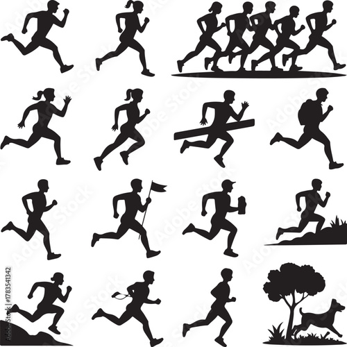 Running and Walking Silhouette Vector Bundle

Dynamic Athlete Movement Silhouette Pack

Fitness & Outdoor Activity Pose Collection

Human Motion Running Walking Vector Set

Sporty Action Silhouette Bu