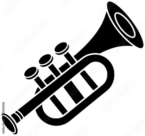 trumpet illustration musical silhouette guitar logo concert icon festival outline jazz event music banner instrument poster art melody sound shape graphic vector graphic background