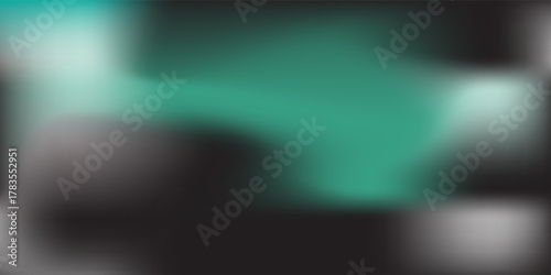 Abstract background Soft green light on dark background