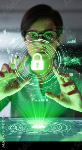 Cybersecurity Holographic Interface