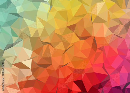 Vibrant Abstract Polygonal Background in Gradient Hues - A Textured Geometric Design