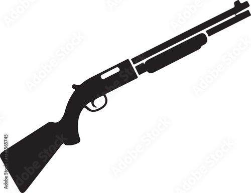 weapon Shotgun icon clean vector on white background