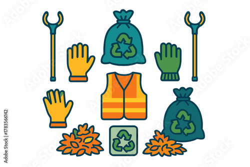 Essential gear for waste collection, recycling, and environmental cleanup programs