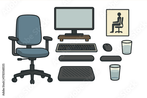 Essential ergonomic equipment for a comfortable and healthy computer workstation setup