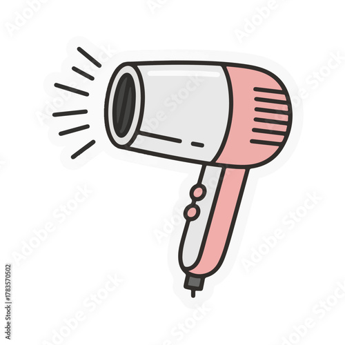 Hair dryer vector illustration design