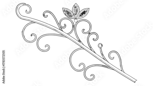 Elegant tiara sketch a delicate and intricate design, perfect for adding a touch of royalty to any creative project